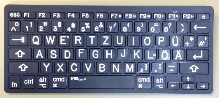 VG-20158-20159-VIG-Keys®-Keyboard-BL-1000-MAC-schwarz-weiß-oder-andere-Farbvariante VG-20158-20159-VIG-Keys®-Keyboard-BL-1000-MAC-schwarz-weiß-oder-andere-Farbvariante